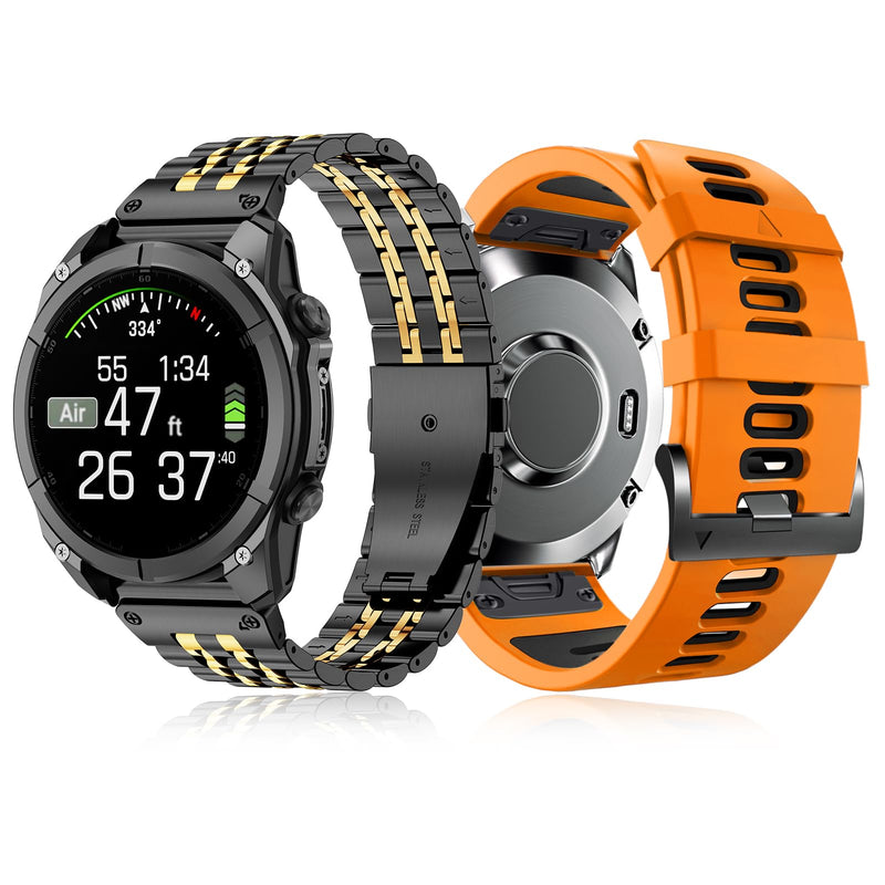 ZPJPPLX 26mm Quick fit Watch Band Compatible with Garmin Fenix 8/tactix 8 AMOLED 51mm/Fenix 7X pro/7X/6X Pro/6X/5X Plus/5X/3 HR/3, for quatix 8/epix Pro 51mm/Enduro 3 2/tactix 7 Pro