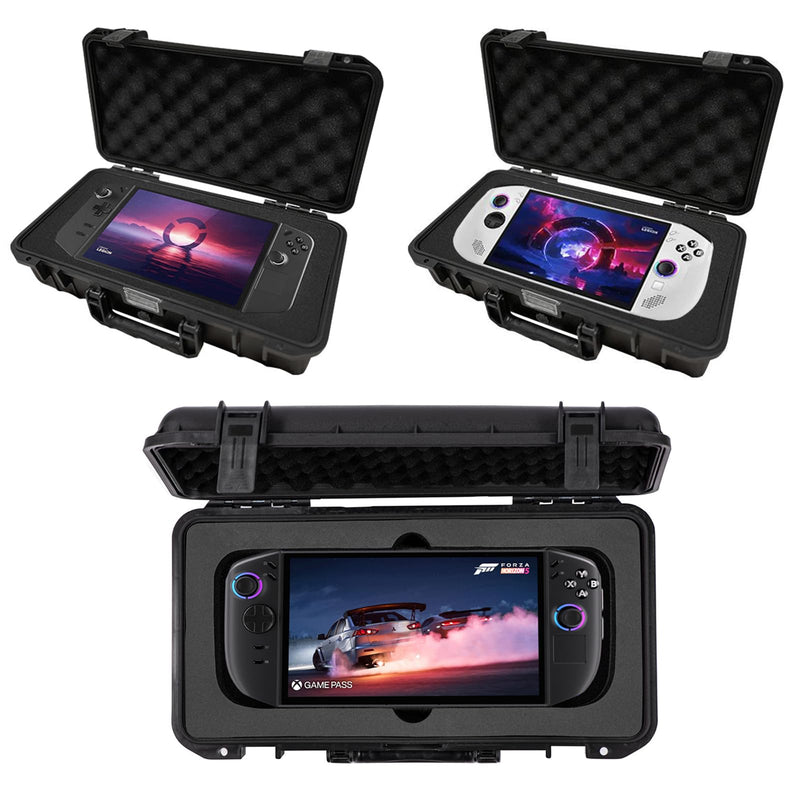 JYGamhanbil Waterproof Carrying Case for Legion Go S / Go 8.8" / Go Gen 2 | Large Capacity Hard Shell Bag Cover for Lenovo Legion Go 2025 / 2023 Gaming Handheld PC Console Dock,Charger,Accessories Black