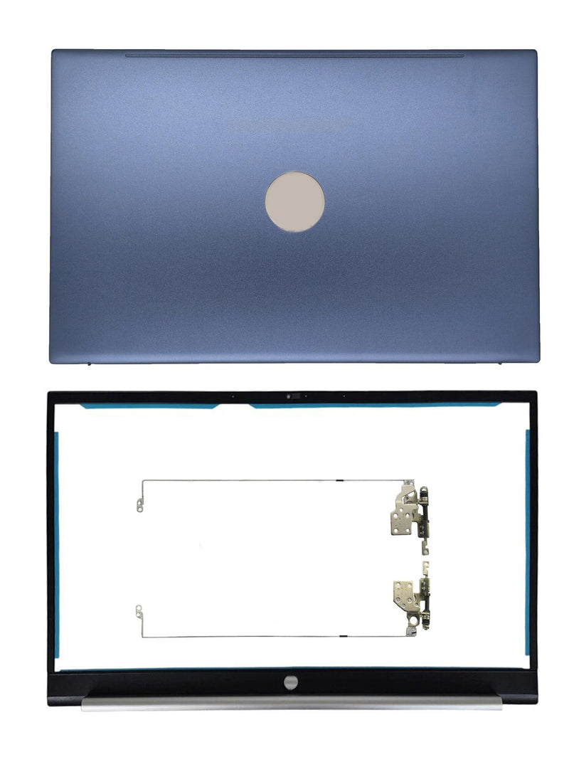 New Replacement Laptop LCD Cover Back Rear Top Lid Hinges Front Bezel for HP Pavilion 15-EG 15T-EG 15-EH 15Z-EH 15-EG0073CL 15-EH0050WM M08901-001 M08899-001 M08904-001 (Blue) Blue