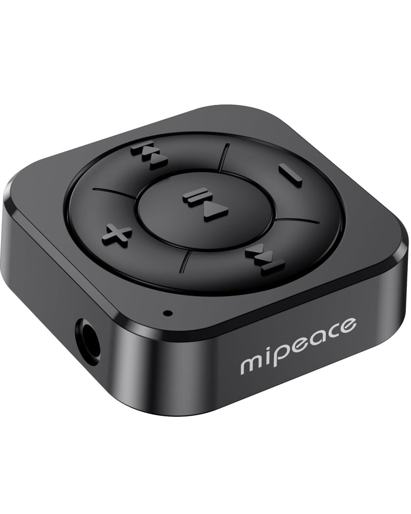 [AUSTRALIA] - MIPEACE Bluetooth 5.3 Audio Receiver for Wired Headphones, Car & Speakers, Bluetooth Headphone Adapter with Built-in Mic, Clip-On & Pass-Through Charging-BK Black 