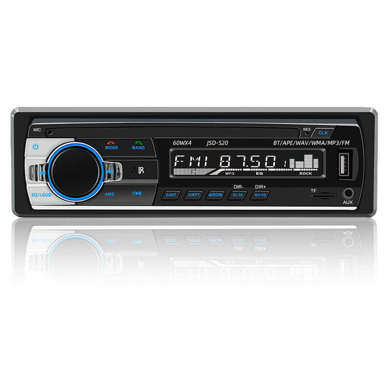 [AUSTRALIA] - JSD-520 Car Stereo Audio Single Din Bluetooth Handsfree FM Radio Receiver USB Charging/MP3/AUX/TF, No CD Player 