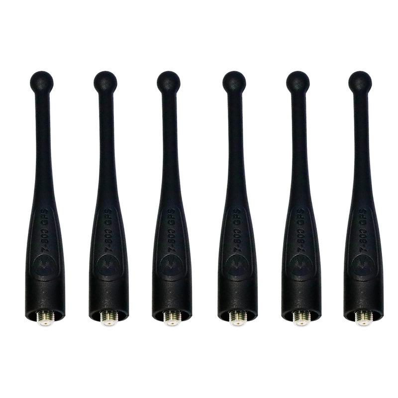 6Pack NAR6595A Stubby Antenna Compatible with Motorola APX & DP Series Radios - 4-Inch Short Antenna with GPS, Compatible with APX6000, APX7000, APX4000, DP3400, DP4400, DP4600
