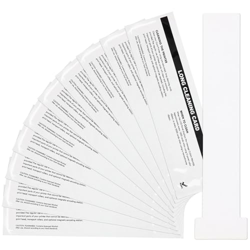 Feifeiya Set of 10 Cleaning Cards Kit for ID Card Printer Maintenance