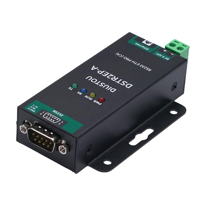 Industrial-Grade Device RS232 to ETH Networking Server Modbus TCP Gateway Supports MQTT Protocol DB9 Interface to RJ45