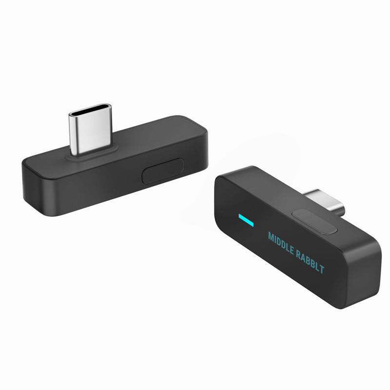 [AUSTRALIA] - Middle Rabbit D1 Bluetooth 5.4 Audio Adapter for PS5 【Compatible with AirPods Pro 2】 Wireless Transmitter with aptX Adaptive & HD, Low Latency, Qualcomm Chip, Dongle for Earbuds, Headphones, Speaker Black 
