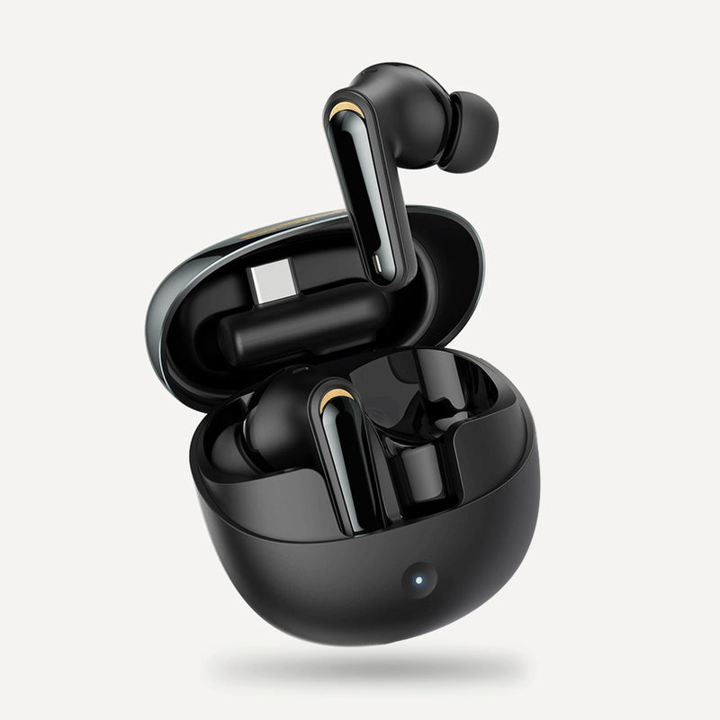 Wireless Gaming Earbuds with ENC Mic, 2.4G Wireless/Bluetooth 5.4 Dual Mode Headphone, Low Latency, 3D Sound, for Phone, Laptop, Steam Deck, VR, PC (Black) Black