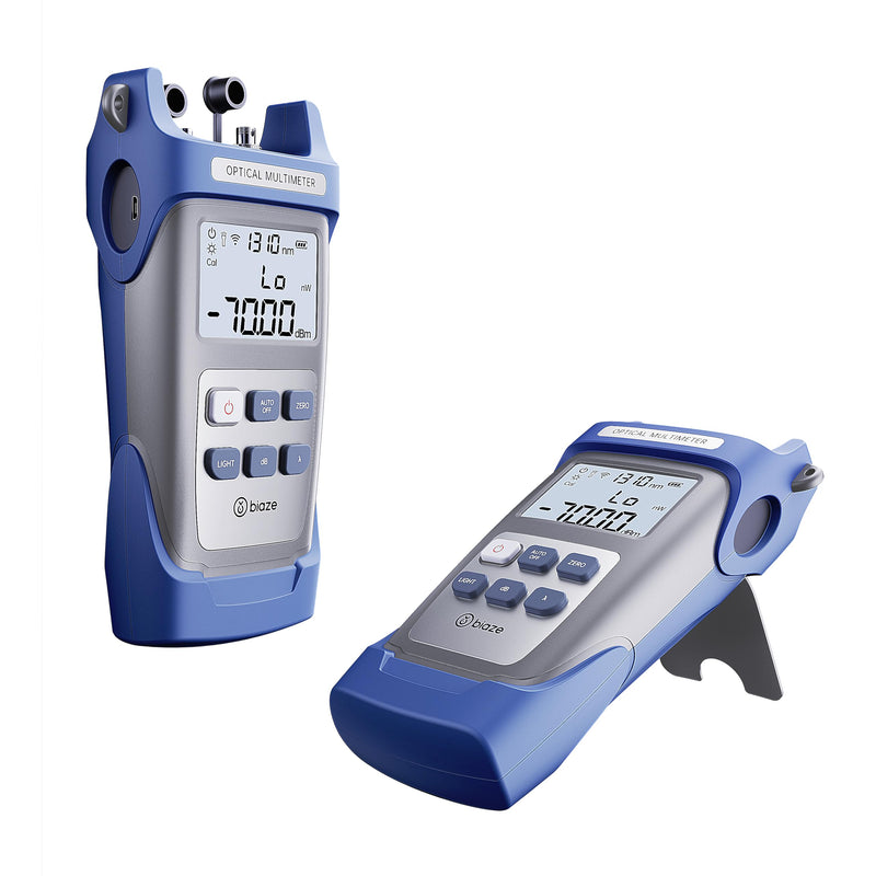10mW Fiber Optical Power Meter & Visual Fault Locator Combo, 10km Red Light Source with FC/SC/ST Adapters for Fiber Optic Cable Loss Testing