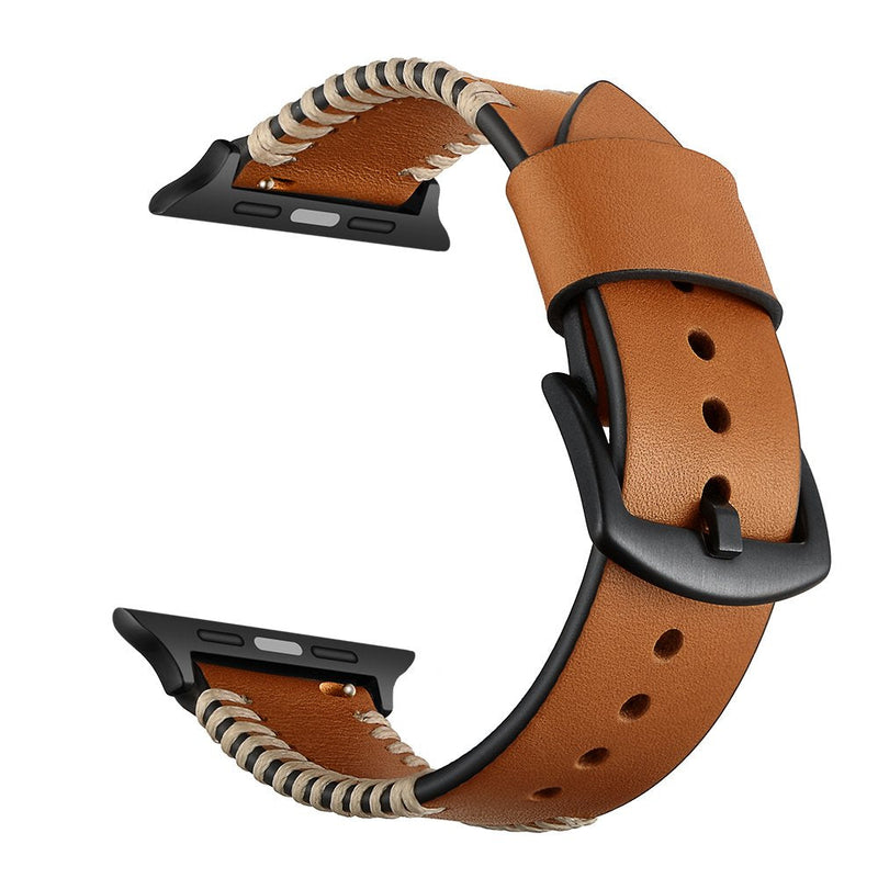 SquishSquash Brown Leather Band for Apple Watch