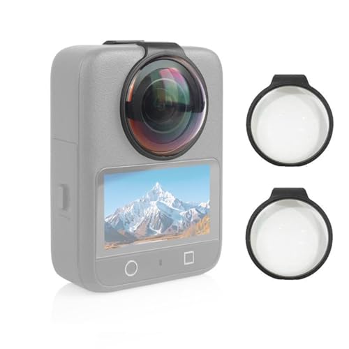 Osmo 360 Lens Guards Compatible for DJI Osmo 360 Spherical Optical Tempered Glass Protective Cover Lens Cap Case Action Camera Accessories for DJI Osmo 360 Glass