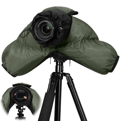 Copkim Professional Camera Rain Cover Thickened Waterproof Cold Proof Warm Cover Snow or Sound Proof Sleeve for More DSLR Cameras with 24-70mm 24-105mm 15-85mm 18-135mm 55-205mm 70-200mm