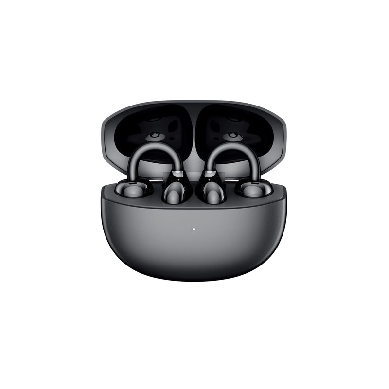 HONOR Choice Earbuds Clip, 36 Hours Bluetooth Headphones, Noise Cancelling Open-Ear Headphones, Bluetooth 5.3 Headset with Microphone, IP54 Wireless Earphones, Black