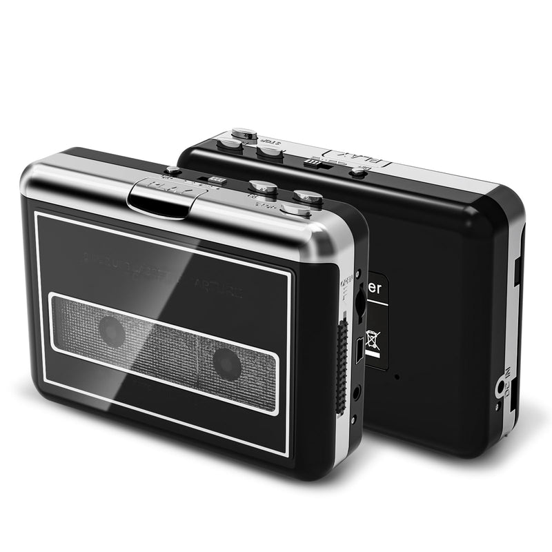 [AUSTRALIA] - Cassette Player Converter- Convert Tape to Digital MP3 Digital, Portable Tape Player with Auto-Reverse, 3.5MM Earphone Jack Tape Player/Converter 