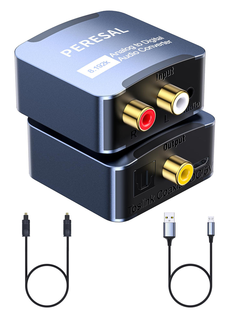 [AUSTRALIA] - Analog to Digital Audio Converter 3.5mm to SPDIF/Coaxial with Optical Cable RCA to Optical for Laptops Desktop Computers to Soundbar ＆ Amplifiers 
