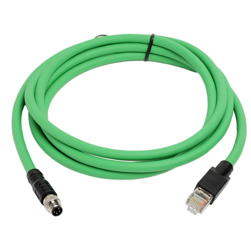 M8 4 Pin A-Code, RJ45 Cat5e EtherCAT Cable for Beckhoff Actuator Sensor EtherNet Profinet Fieldbus Industrial Automation Control, PUR Shielded, 10M