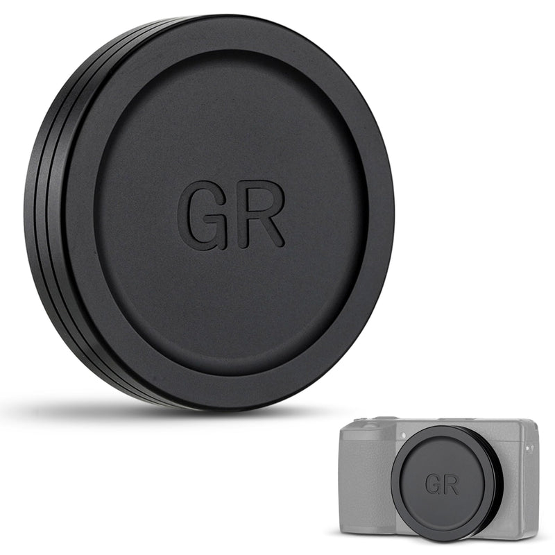 [AUSTRALIA] - JJC Camera Lens Cap for Ricoh GR IV GRIV GR4 GR IV HDF Monochrome with Soft EVA Interior, Aluminium Durable Lens Protector Cover for GR 4 Digital Camera Accessories, Anti-dust and Scratch-Resistant 