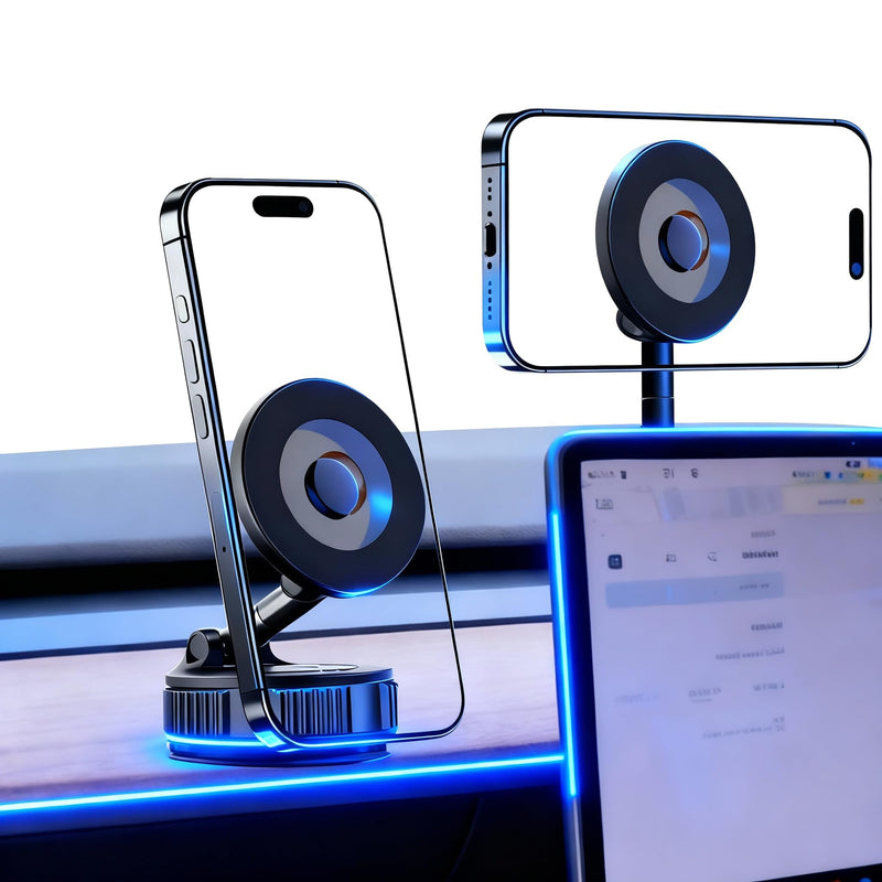 RayLink for MagSafe Car Phone Holder [120LB Suction & 2800gf Magnet] 360° Adjustable for Magnetic Phone Mount Compatible for iPhone 17/16/15/14/13/12 Series