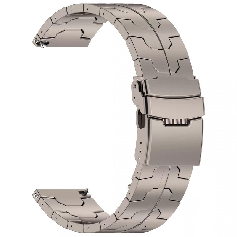 20mm Titanium Watch Band Compatible with Galaxy Watch 6 Classic 43mm/47mm/5 Pro 45mm/4 Classic 46mm,22mm Metal Strap Compatible with Samsung Watch 46MM/3 45MM, Fenix 8 43mm,Gear S3 Frontier 22mm
