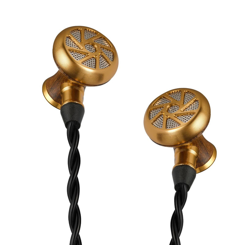 SIVGA M300 Wooden HiFi Wired Earbuds, 15.4mm Driver, 3.5mm Plug | African ebony housing, graphene diaphragm, and silver-plated OFC cable for spacious HiFi sound, rich bass, and clear detail.