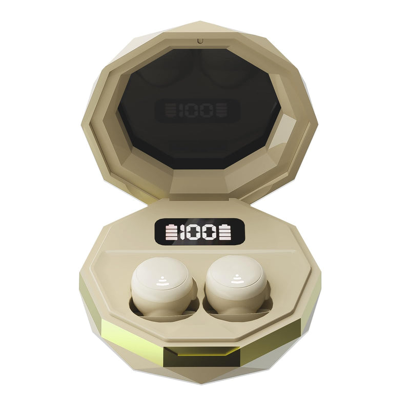 Sleep Earbuds, Mini Earbuds for Sleeping, Side Sleep Wireless Headphones, 8Hrs Single Charge, HiFi Sound, Comfortable Fit (Beige) Beige