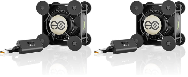 AC Infinity MULTIFAN Mini, Compact 40mm x 20mm USB Fan, UL-Certified for VR Gear, Aquarium, Roku, Router, Raspberry Pi, Cosplay, Helmet Cooling Ventilation (Pack of 2) 40mm (Pack of 2)
