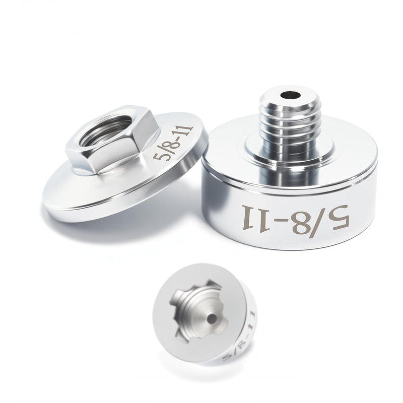 [AUSTRALIA] - XLOCK to 5/8"-11 Thread Adapter Kit – Stainless Steel Angle Grinder Quick-Change Conversion for Saw Blades/Polish Discs/Diamond Core Bits, Include Flange Lock Nut, Convert XLOCK Tool 