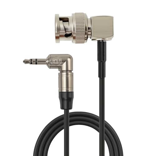 Tentacle 3.5mm TRS to BNC Timecode Cable Compatible with Canon EOS C300/C500, Sony FX6/FX9/F55, Zoom F4/F8/F8n, Mixers & Cameras, ARRI Amira 50cm