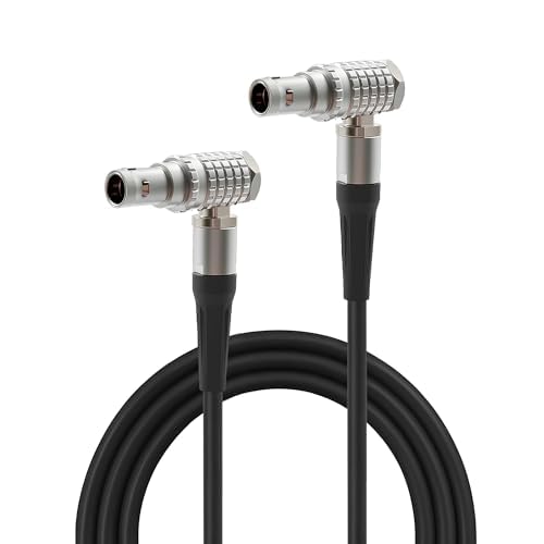 0B 2 Pin LEMO-Compatible Male to 0B 2 Pin LEMO-Compatible Male Right Angle Power Cable Compatible with Teradek Bond, ARRI Alexa, Z CAM E2, DJI RS2/RS3, Tilta Float, Vaxis, SmallHD, Blackmagic, 39”