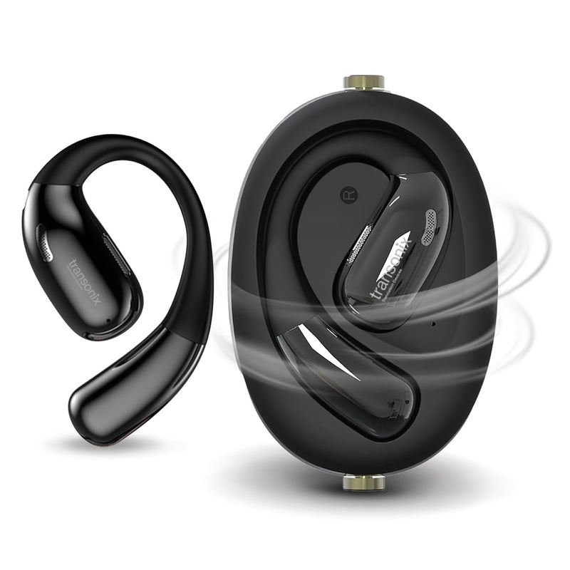 Harmonix TravelerAI Spin, Bluetooth Earbuds with Spinner Case, Real-Time AI Translation, Black