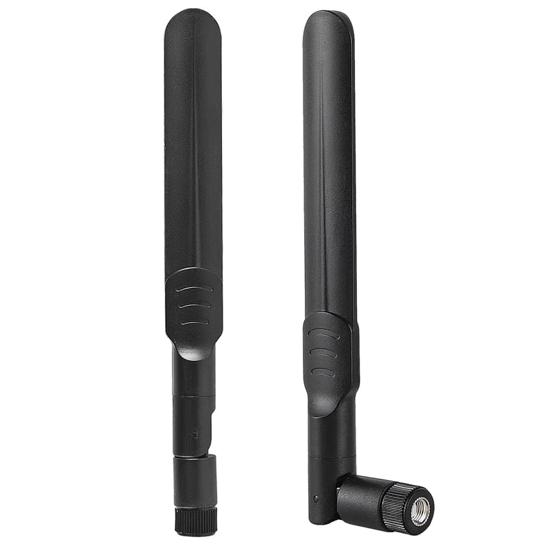 2Pcs Dual Band 8dBi WiFi Antenna 2.4GHz 5GHz 5.8GHz RP-SMA Male Bluetooth Antenna for USB Adapter Camera Video Surveillance Monitor PC Computer WiFi Router Wireless Network Card 2pcs 8dBi