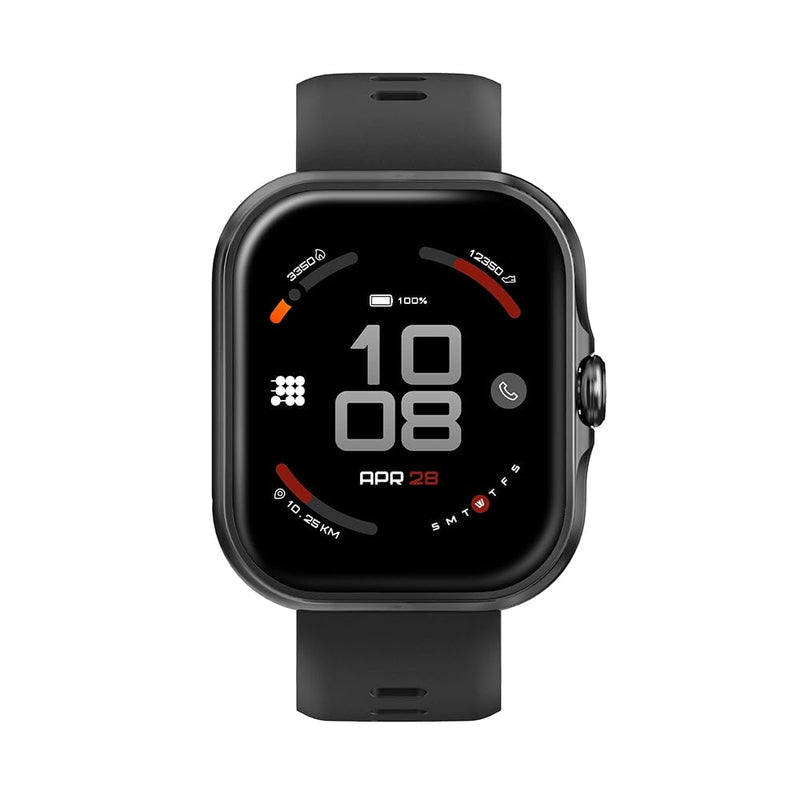 Cubitt Viva Lite Smartwatch, 1.85” AMOLED, Built-in GPS, Bluetooth Calls, VITA AI Assistant, Route Navigation, Compass, 100+ Sports Modes, 3ATM Water Resistant, Offline Music — Obsidian Black
