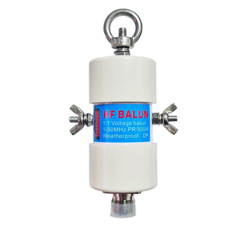[AUSTRALIA] - 1:1 Balun Antenna for Shortwave Radio - 1-50MHz 500W HF Dipole Antenna with SO-239 UHF Female Connector, Waterproof for Ham Radio Base Station Field Operations 