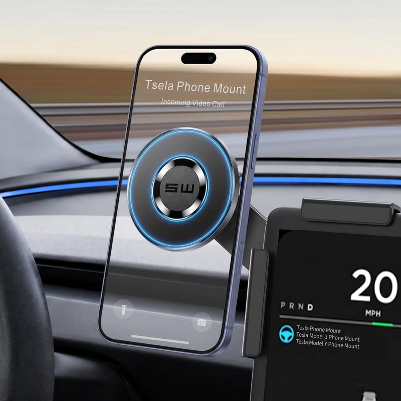 Tesla Phone Mount Strong Magnetic Holder | 2026 Upgraded, Model 3/Y/S/X