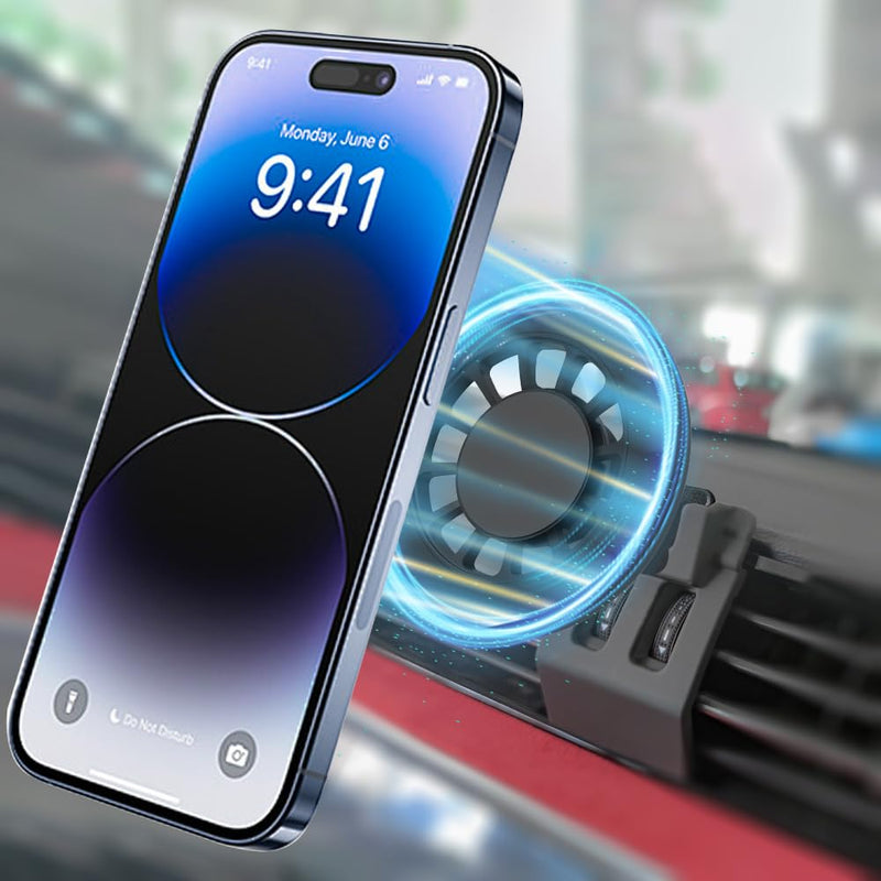 Car Phone Holder Mount for Audi Q3 2019-2025 Car Accessories Car Mount 360°Rotation for Car Phone Holder Magnetic Hands Free Compatible with iPhone Samsung Smartphones