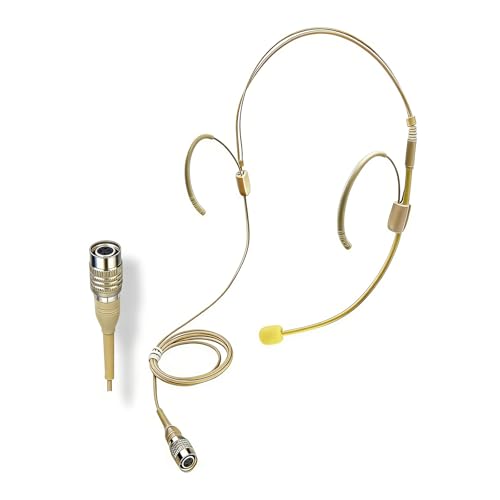 Double Earset Over Headworn Mic for Audio Technica Wireless Only for Audio Technica Wireless System