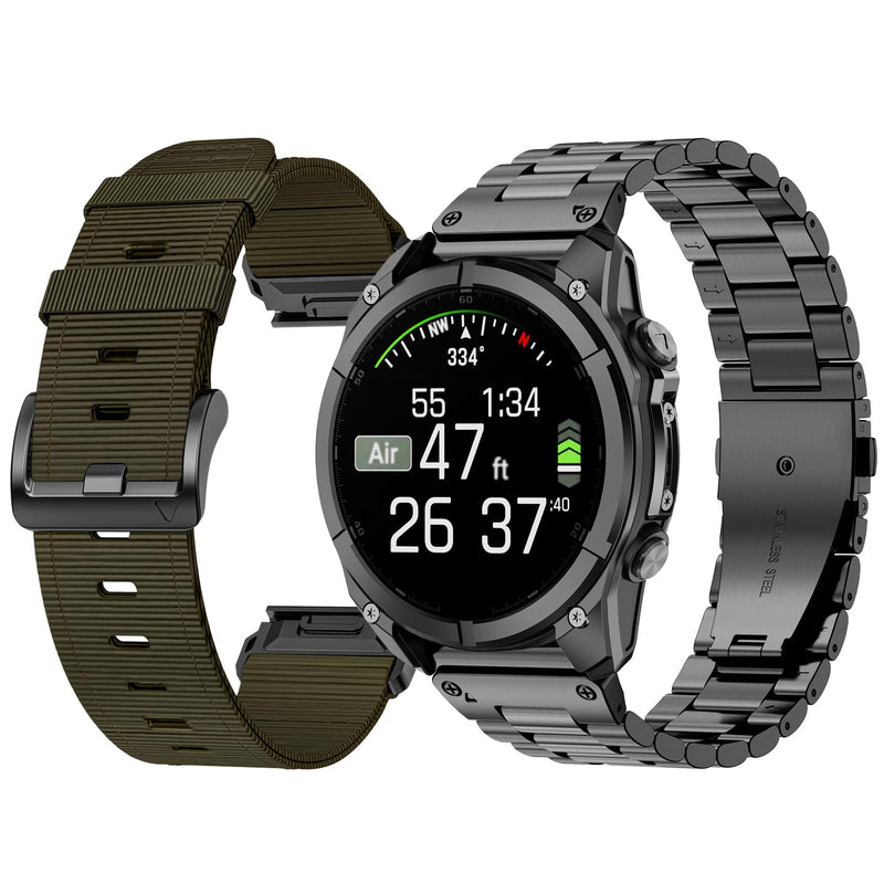 20mm Watch Band Compatible With Garmin Fenix 8 AMOLED 43mm/Fenix 7S pro sapphire solar/Fenix 6S Pro/Fenix 5S Plus/Descent Mk3i 43mm/Mk2s/Approach S70 42mm
