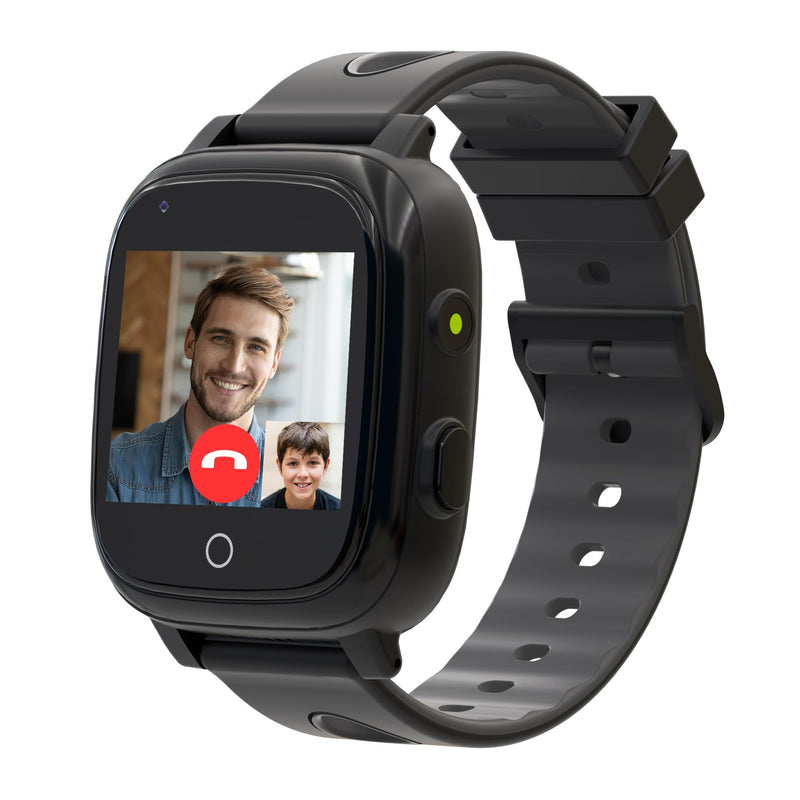 4G Kids Smart Watch Boys with GPS Tracker Phone/Video Call Alarm SOS Camera Pedometer Stopwatch Caculator Flashlight GPS Watch for Kids Age 5-12