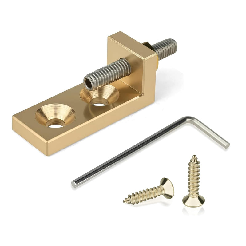 [AUSTRALIA] - Brass Tremolo Stopper Stabilizer Set Suitable for Floyd Rose and Other Floating Bridges Guitar Parts (FMTS) with Screw Wrench 