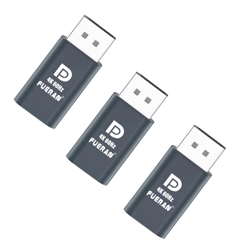 DP-4K60HZ DisplayPort Headless Ghost Display Emulator for PC DP displayport Dummy Plug-fit Headless 1080@120Hz-3840x2160@60hz FHD-Display Port Dummy Plug (DP-4K-60Hz-3P) DP-4K-60Hz-3P
