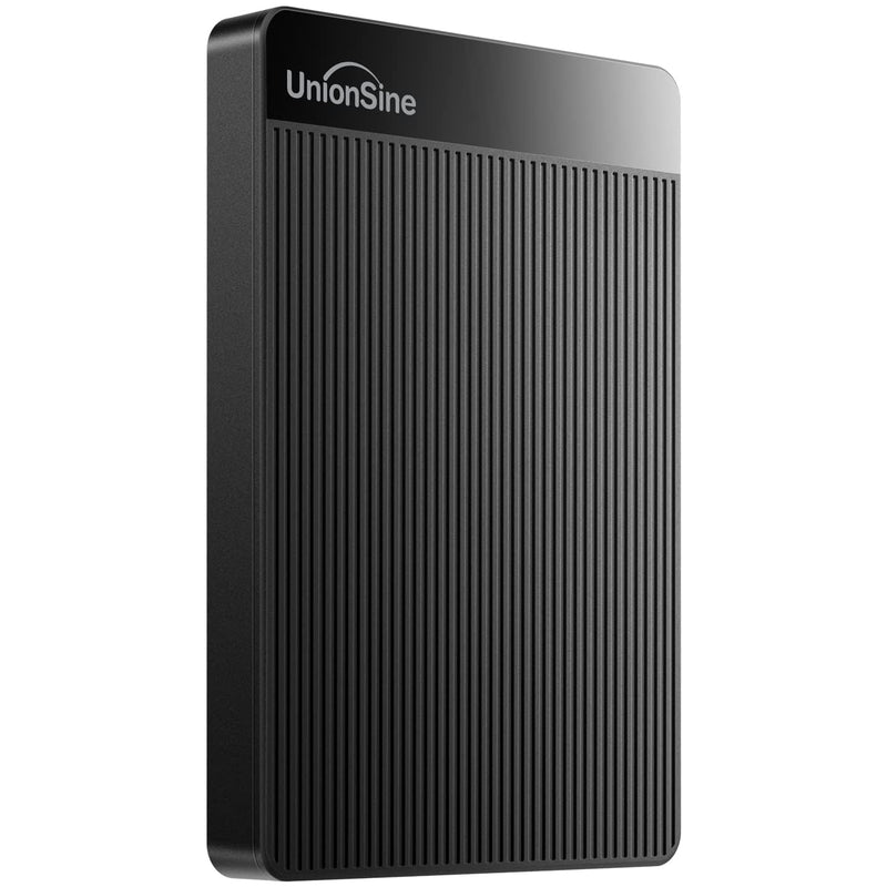 UnionSine 500GB Ultra Slim Portable External Hard Drive HDD-USB 3.0 | for PC, Mac, Laptop, PS4, Xbox one, Xbox 360-(Black) Black