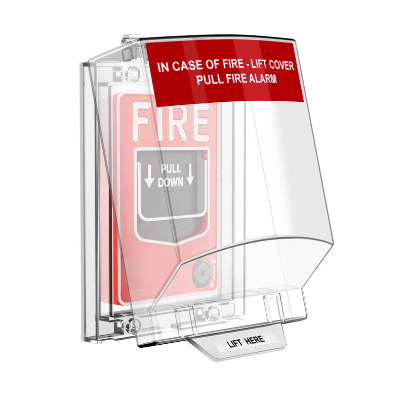 [AUSTRALIA] - Zipcase Fire Alarm Pull Station Cover, Durable Protective Guard to Prevent Accidental Trigger, Physical Damage, Dust and Debris, Easy to Install Enclosure 