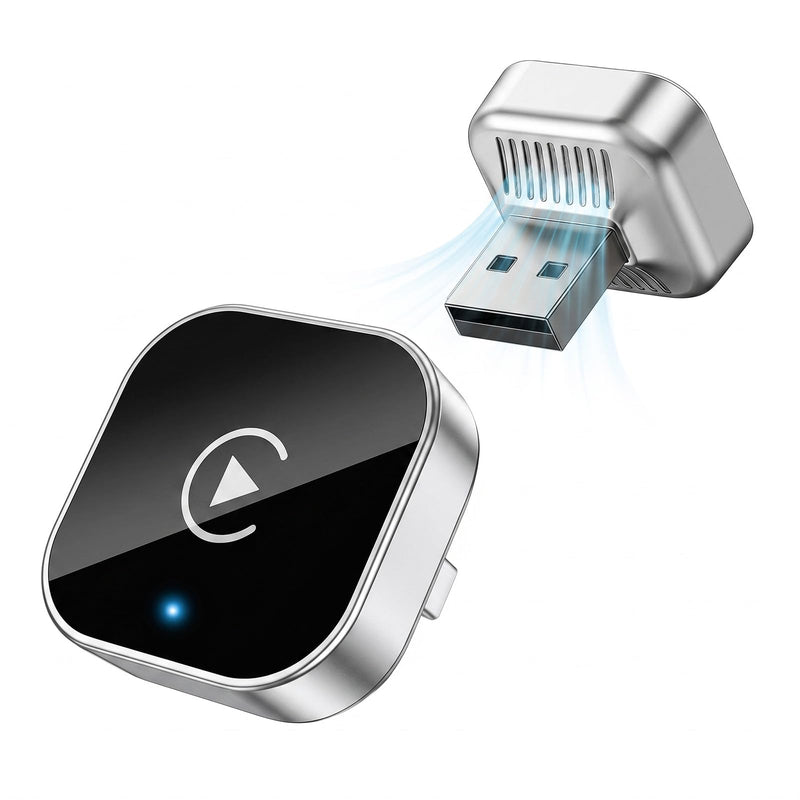 2026 Upgraded Wireless CarPlay Adapter for iPhone & Android Device | Fast Auto-Connect, Stable Connection, Mini Size Plug，Apple iPhone & Android, 2-in-1 Adapter, Convert Wired to Wireless Dongle