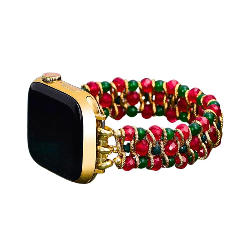 Christmas Magic Smart Watch Band Compatible with Apple Watch Band 44mm 40mm 38mm 41mm 45mm 49mm 42mm Women, Strap for iWatch Bands Series SE 9 8 7 6 5 4 3 2 1 Small - Fits 5.75-6.25 inch wrists Christmas Charm Gold