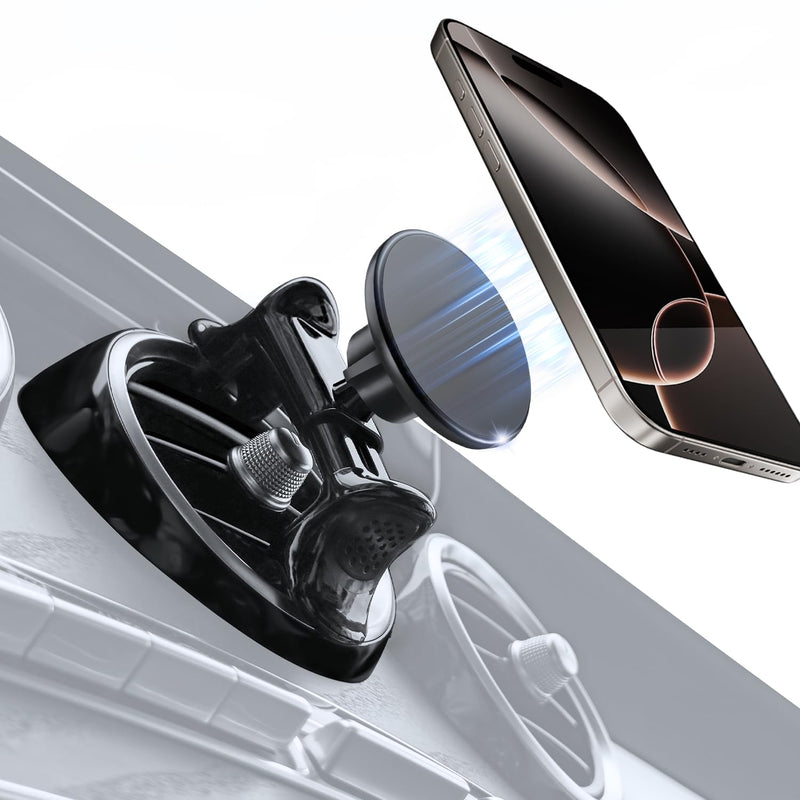 MagSafe Car Mount for Mercedes-Benz, Round Air Vent Holder with Strong Magnet, Compatible with Mercedes Benz GLC, C-Class, E-Class, A/B-Class, GLC/GLB/GLA/Sprinter, Mercedes Benz Accessories Magsafe