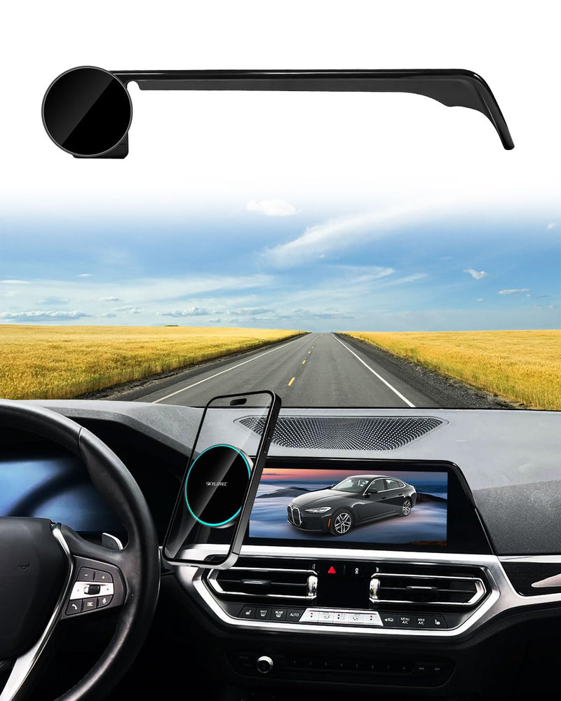 SKYLOTEC Magnetic Charger Phone Mount for BMW 4 Series 2021-2023 | 15W Magsafe Charger for 3 Series 2019-2022/2 Series 2022-2024, 10.25-inch Screen Cradles Magnets for iPhone Samsung