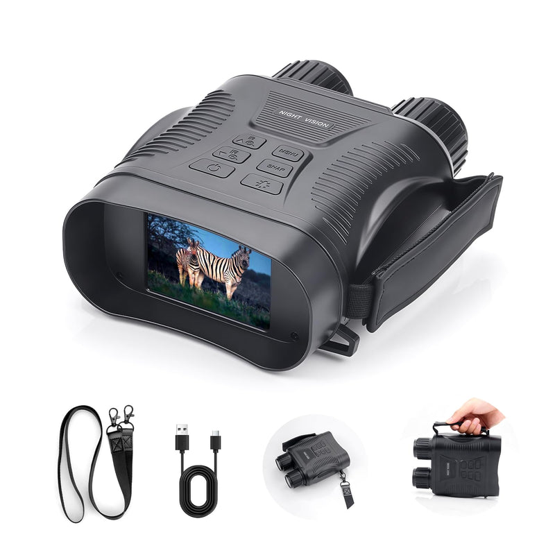 Night Vision Goggles 4K Night Vision Binoculars Adults, Gifts for Men Him Husband Dad 2000mAh Fast Charging Battery,2.8'' HD Screen,2700FT Viewing Range for Camping Hunting & Security