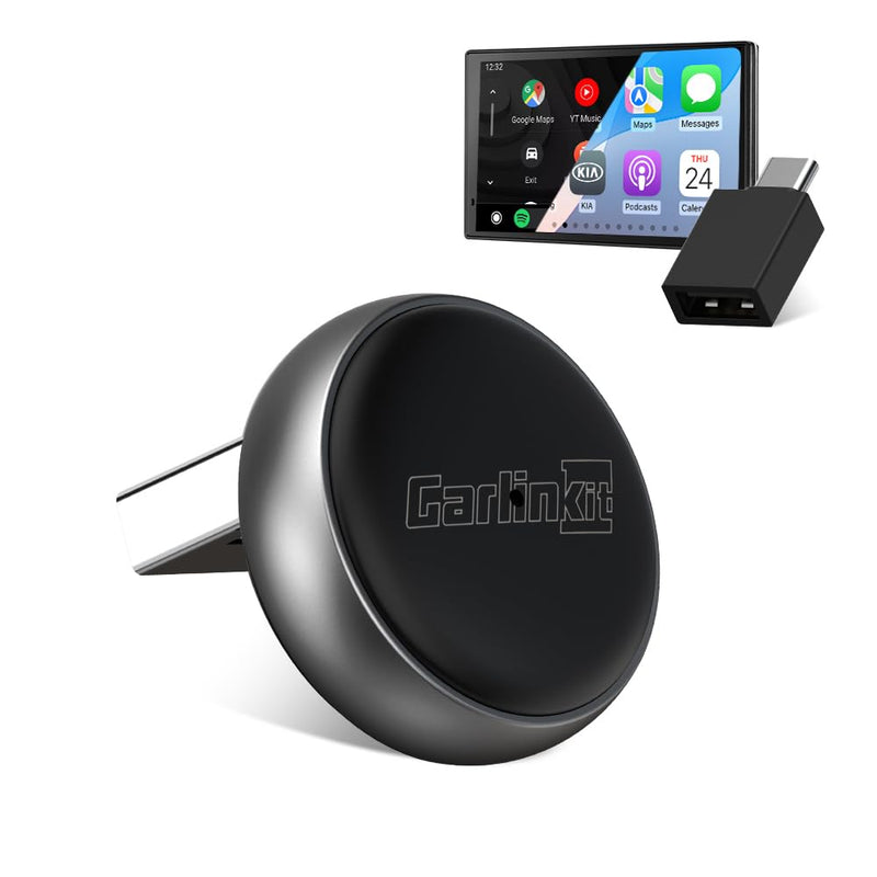 Carlinkit MINI Ultra 3 Wireless CarPlay Adapter for OEM Android Auto 2-in-1 | The Smallest Looks - The Simplest to use - For OEM CarPlay, Wired CarPlay/Android Auto to Wireless CarPlay/Android Auto