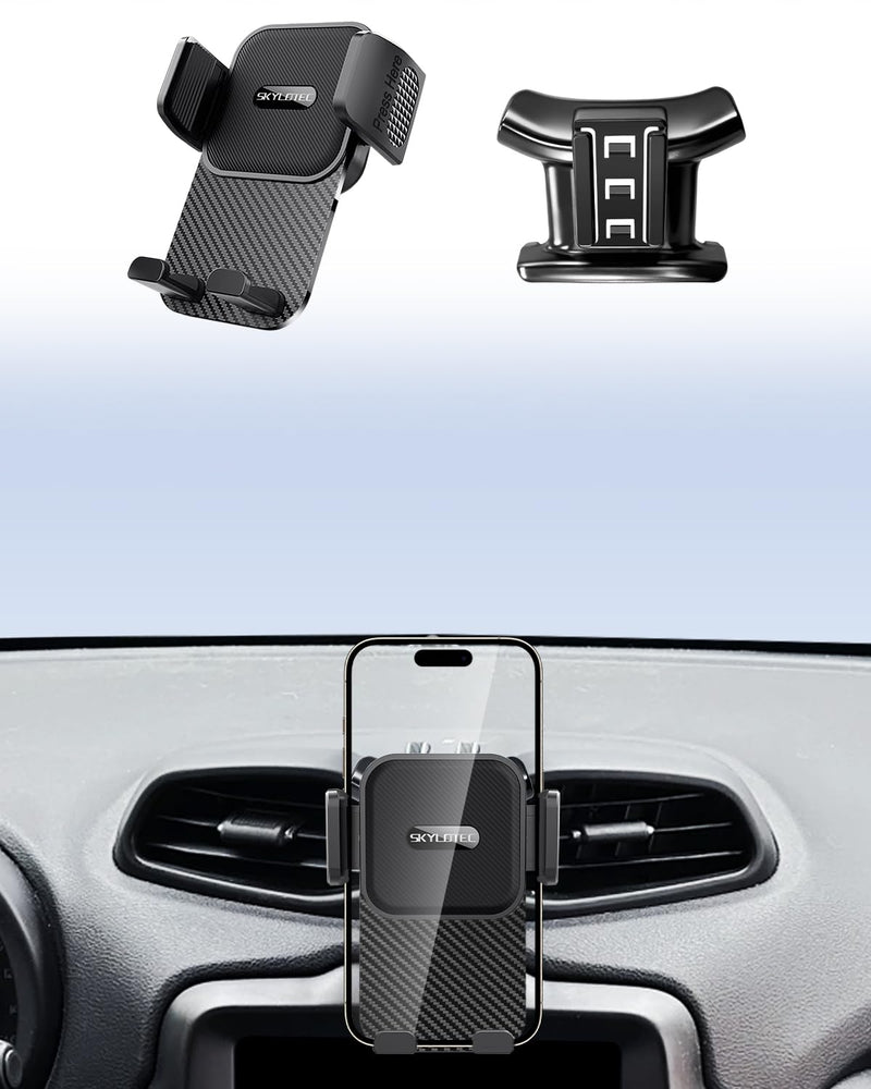SKYLOTEC Car Phone Holder for Jeep Renegade 2015-2023 Accessories | Renegade Cell Phone Holder Dash Mount, Automobile Cradles, Hands-Free 360° Rotation, NOT Block Air Vent Universal Holder