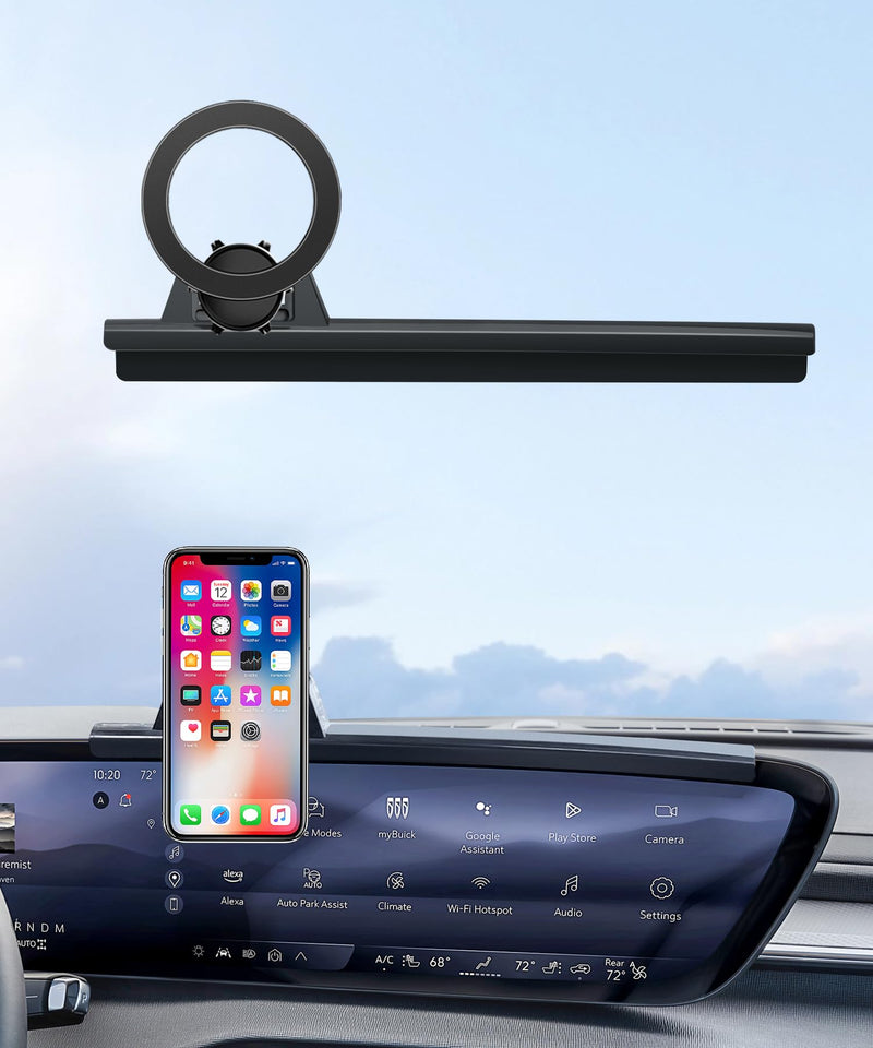 Car Phone Holder for Buick Enclave 2025 2026 30" Screen Magsafe Accessories | Magnetic Cell Phone Mount Clip Compatible with iPhone, 3D fit Stable Dashboard Navigation Bracket Cradle Stand
