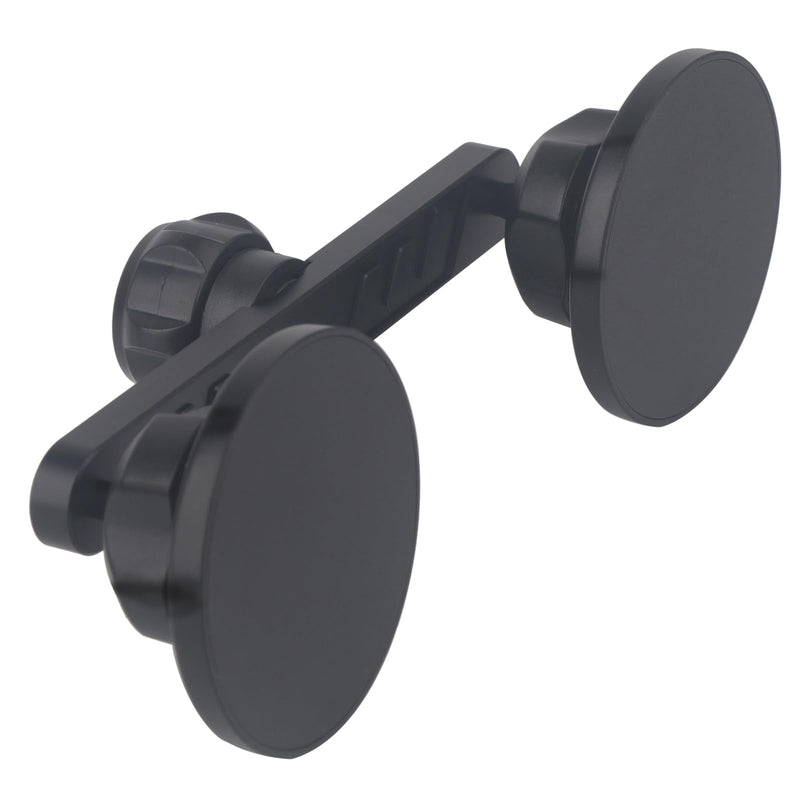 17mm Dual Strong Magnetic Phone Mount Holders for Car Vent/Vlog Stands | 2-in-1 Adjustable Mount for MagSafe & All Phones, with 2 Metal Rings (Metal Upgrad Arm for Superior Strength)