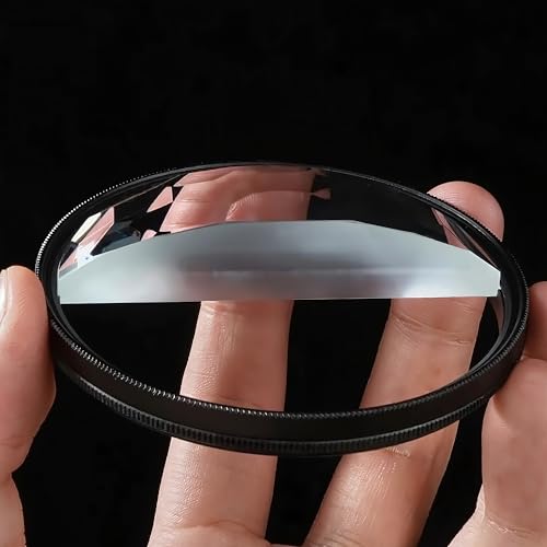 Lens Filter Split Diopter - Fractal Lens Prism & Half Blur Fx for Cinematic Photos DSLR Camera Lens Effects Filters (Split Kaleidoscope, 82mm) Split Kaleidoscope